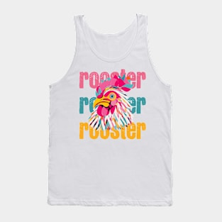 Cute Rooster minimalist style art Tank Top